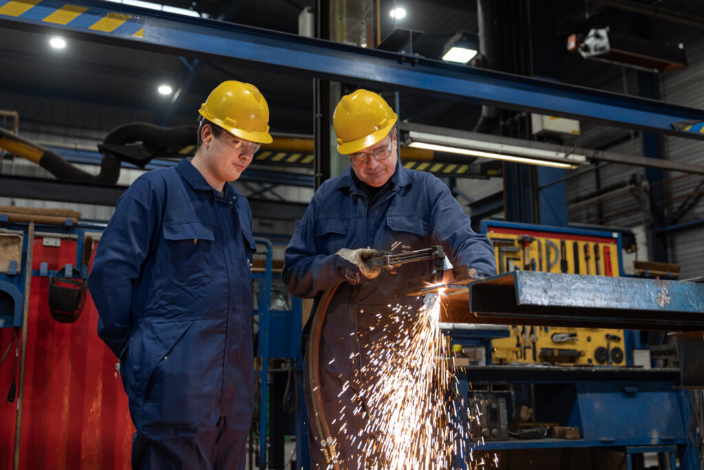 Foto van staalconstructeurs