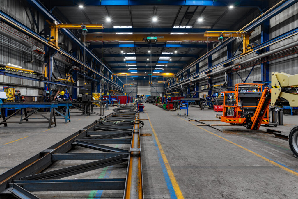 Foto van een werkplaats