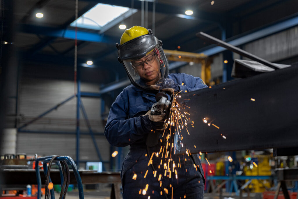 Foto van een staalconstructeur