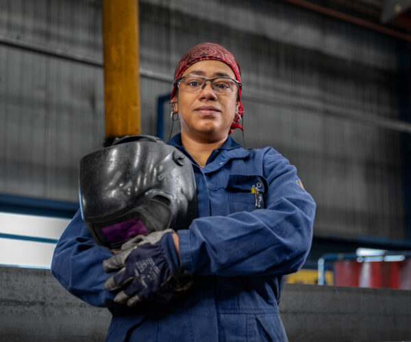 Foto van een staalconstructeur